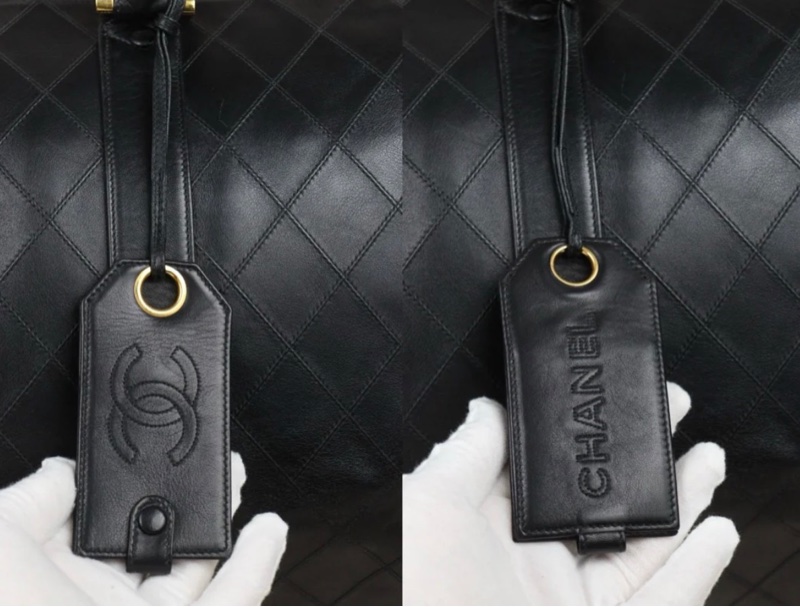 「JL精品代購」9新 Chanel 香奈兒 黑旅行袋-10