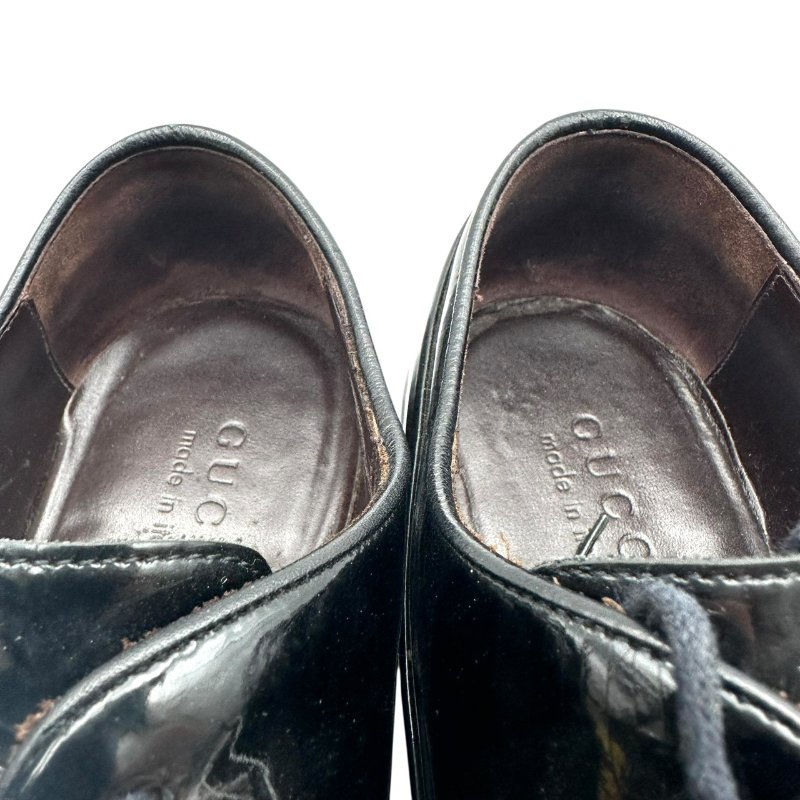 【美收精品】GUCCI 黑色皮鞋 4-302【隔月月中將轉賣至日本 上架期限30天】-5