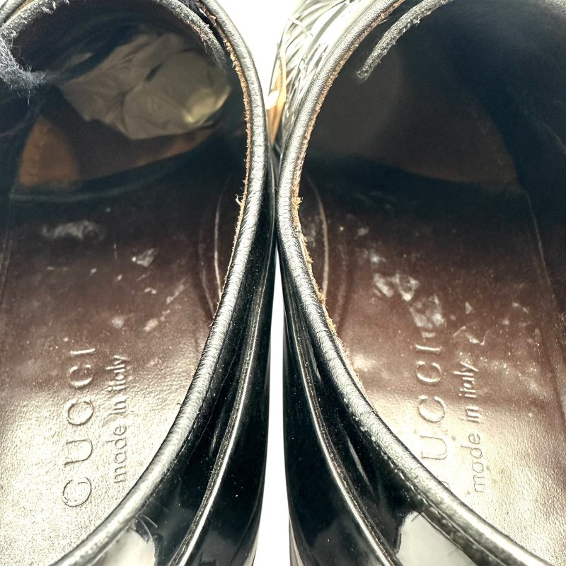 【美收精品】GUCCI 黑色皮鞋 4-302【隔月月中將轉賣至日本 上架期限30天】-7