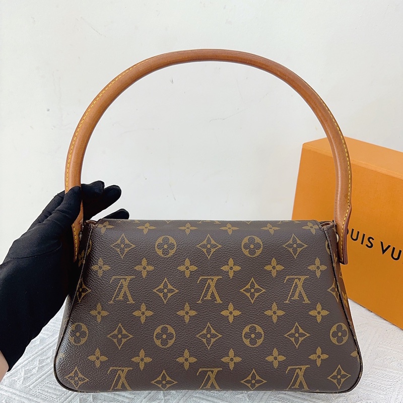 LV 路易威登 Looping小號 老花圓柄包，經典款-1