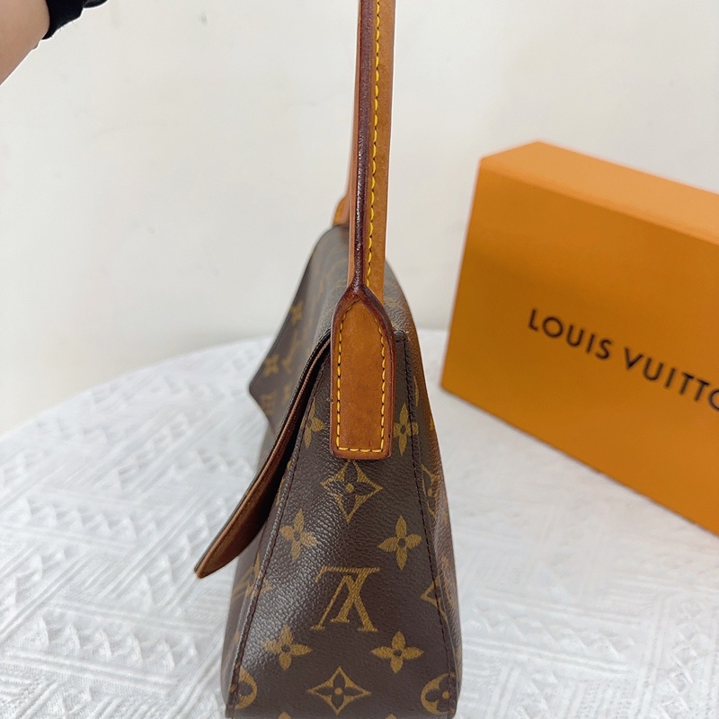 LV 路易威登 Looping小號 老花圓柄包，經典款-3