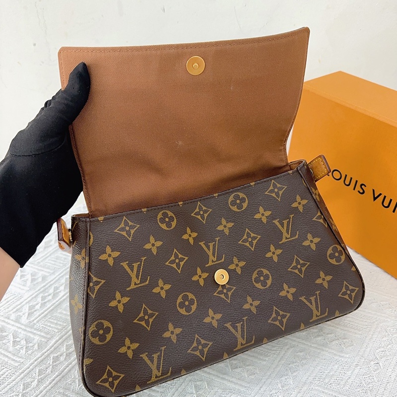 LV 路易威登 Looping小號 老花圓柄包，經典款-6