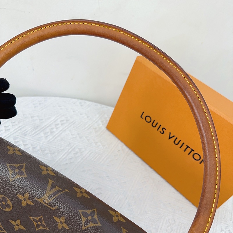 LV 路易威登 Looping小號 老花圓柄包，經典款-8