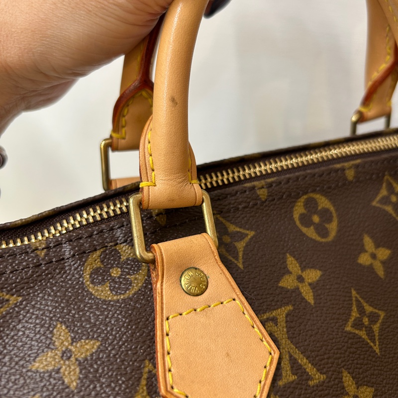 LV 原花speedy30手提波士頓包-9