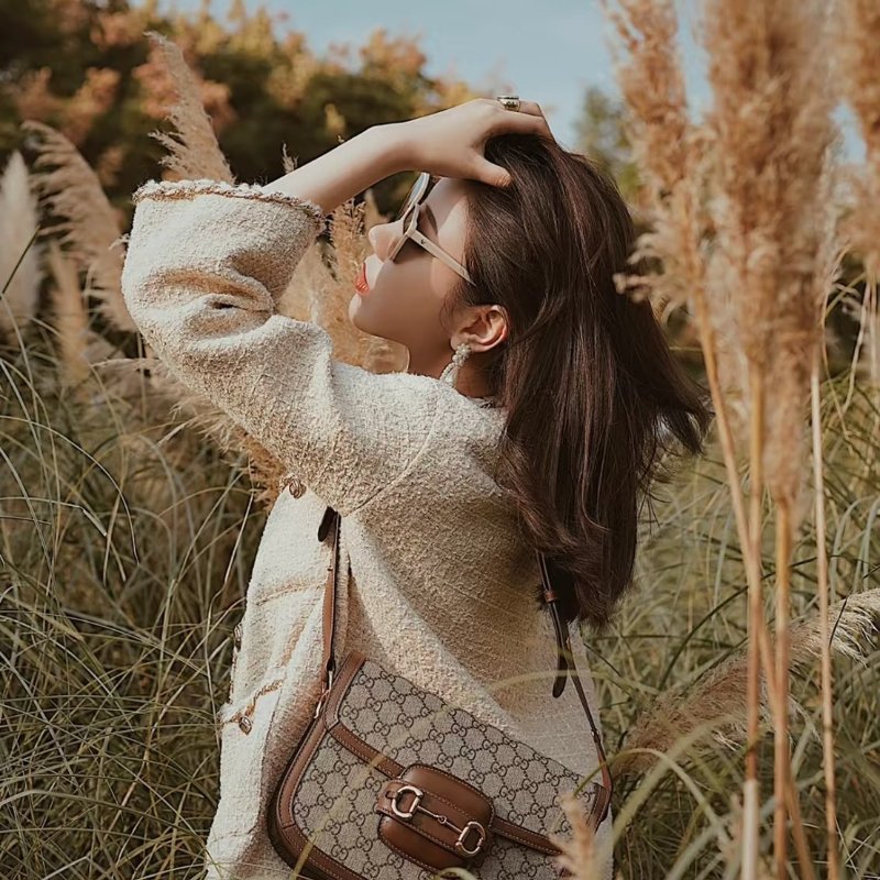 GUCCI Horsebit 1955馬銜釦馬鞍包 - 中號棕-7