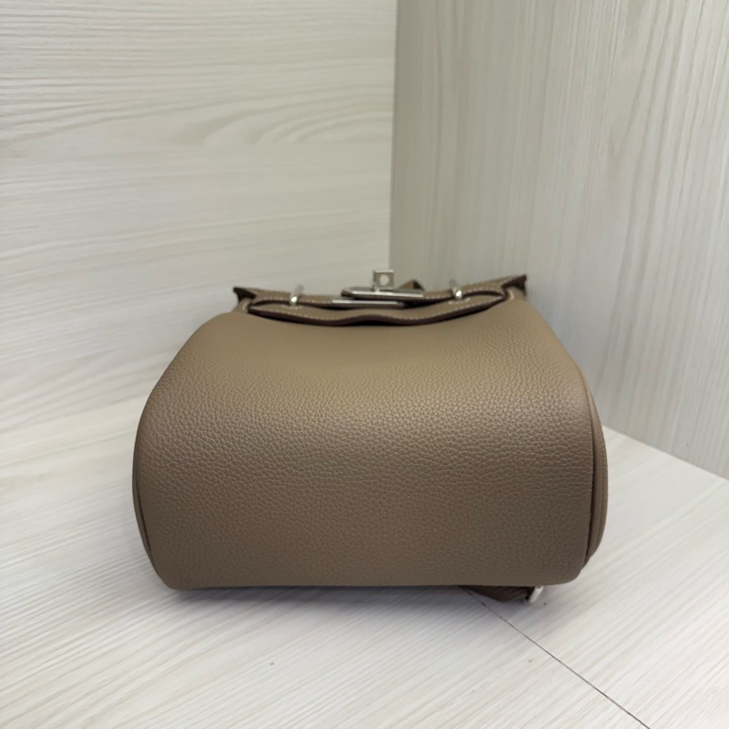 Hermes Hac & Dos銀釦肩背包/大象灰 W刻-4