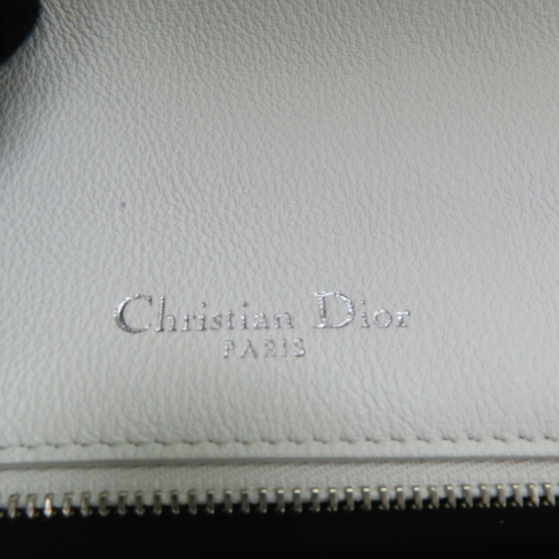 白色 皮革 Diorama 肩背包-8