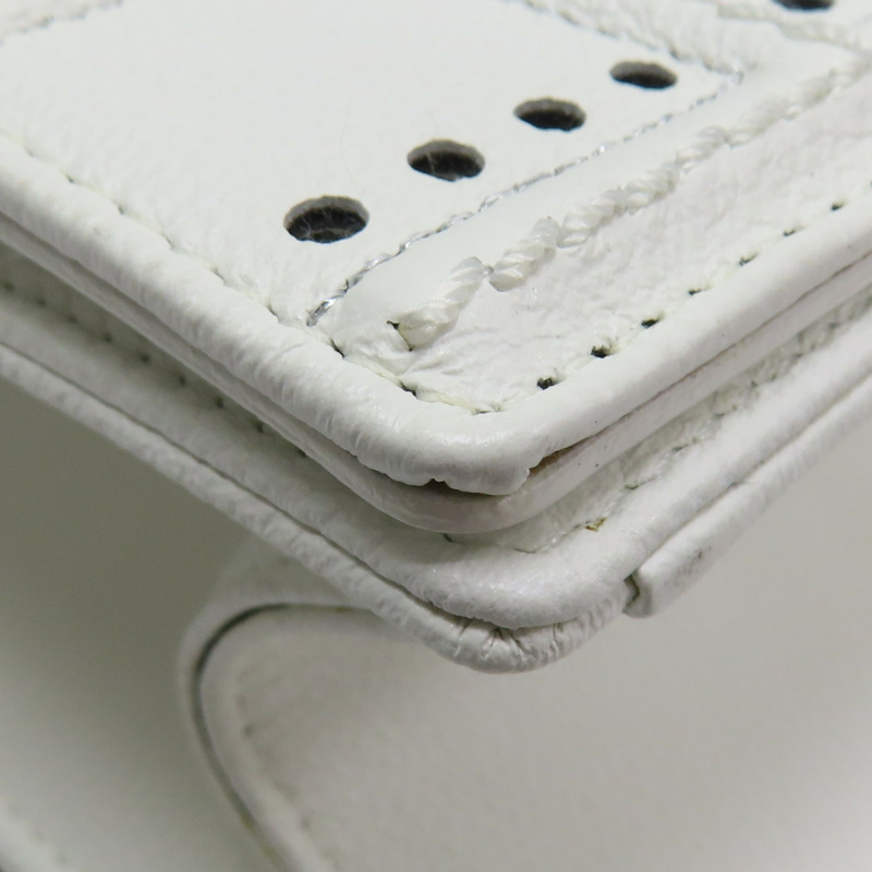 白色 皮革 Diorama 肩背包-12