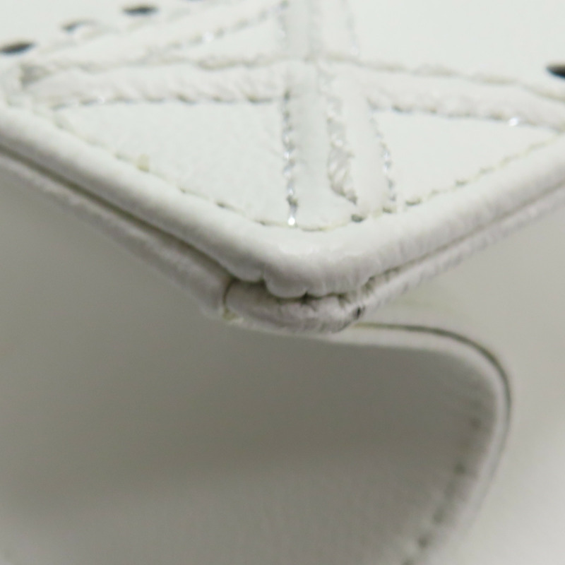 白色 皮革 Diorama 肩背包-15