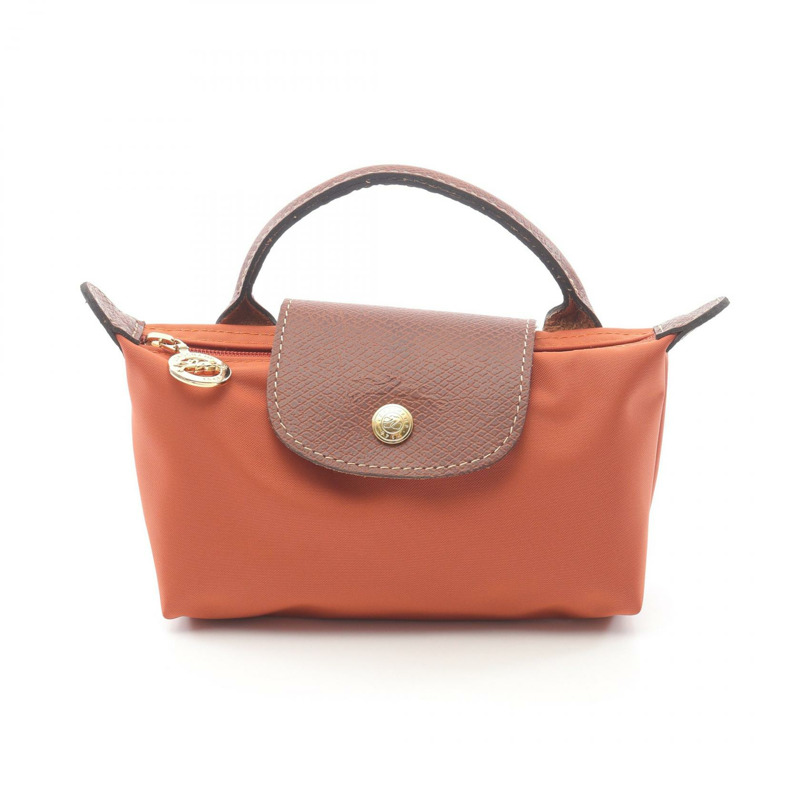 Longchamp Le Pliage Original 手拿包 34175089P97 帆布皮革棕色 全新 女士-0