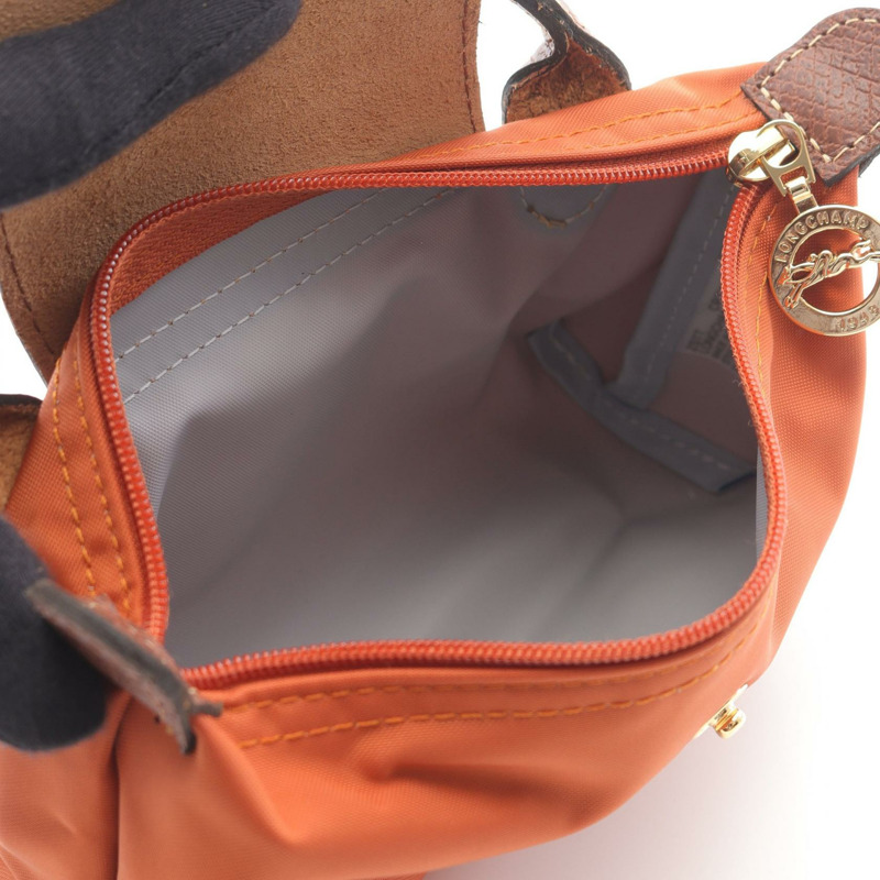 Longchamp Le Pliage Original 手拿包 34175089P97 帆布皮革棕色 全新 女士-2