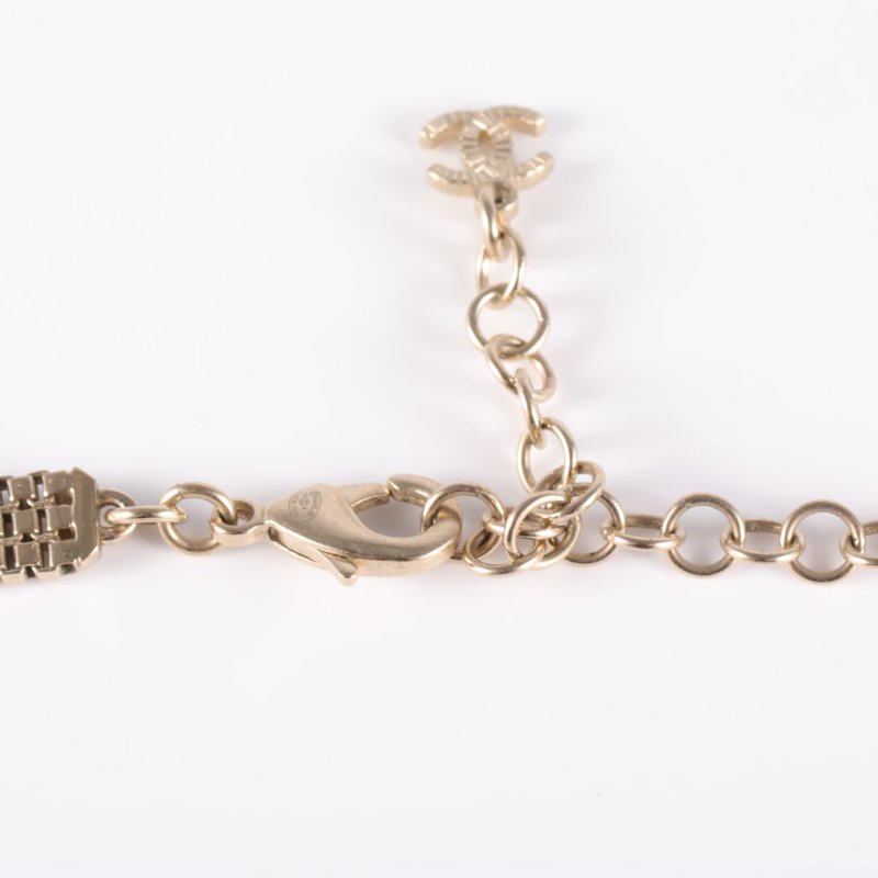 CHANEL 合金22P金幣項鏈choker項鍊-4