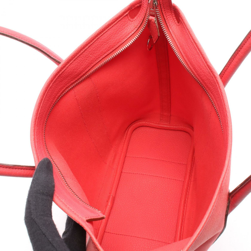 愛馬仕 Garden Zip PM 單肩手提包，Toile officier 帆布皮革，粉紅色，二手 M 碼-2