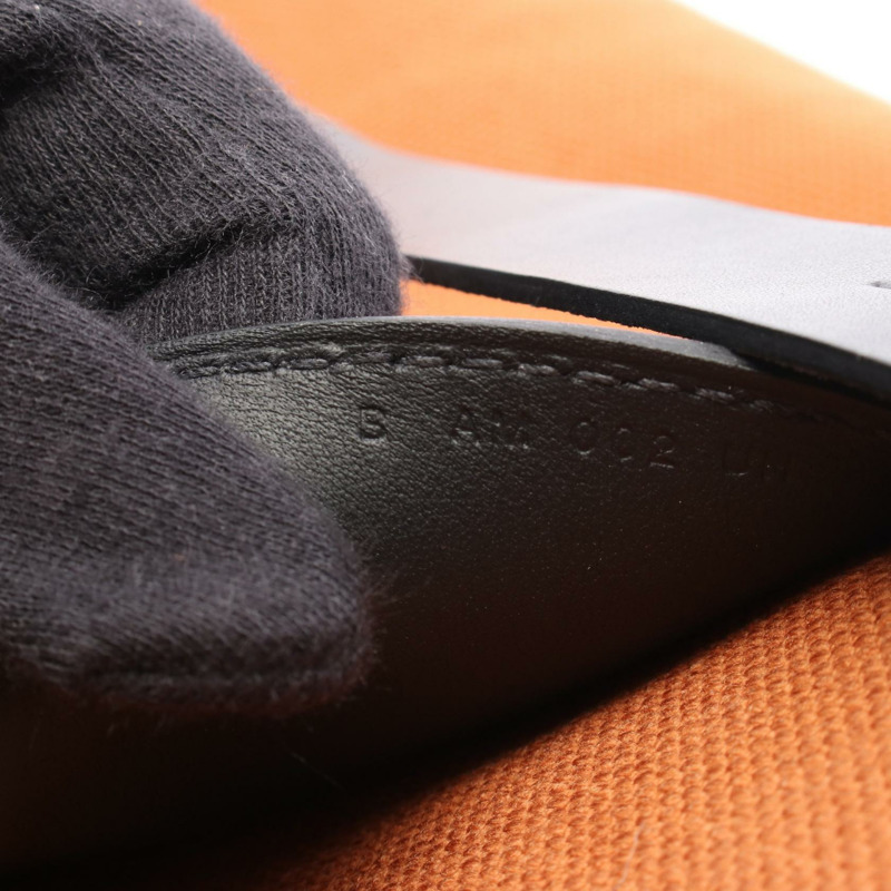 愛馬仕 Etriviere Pocket 27 手袋 082769CK Toile goeland 帆布皮革棕色-4