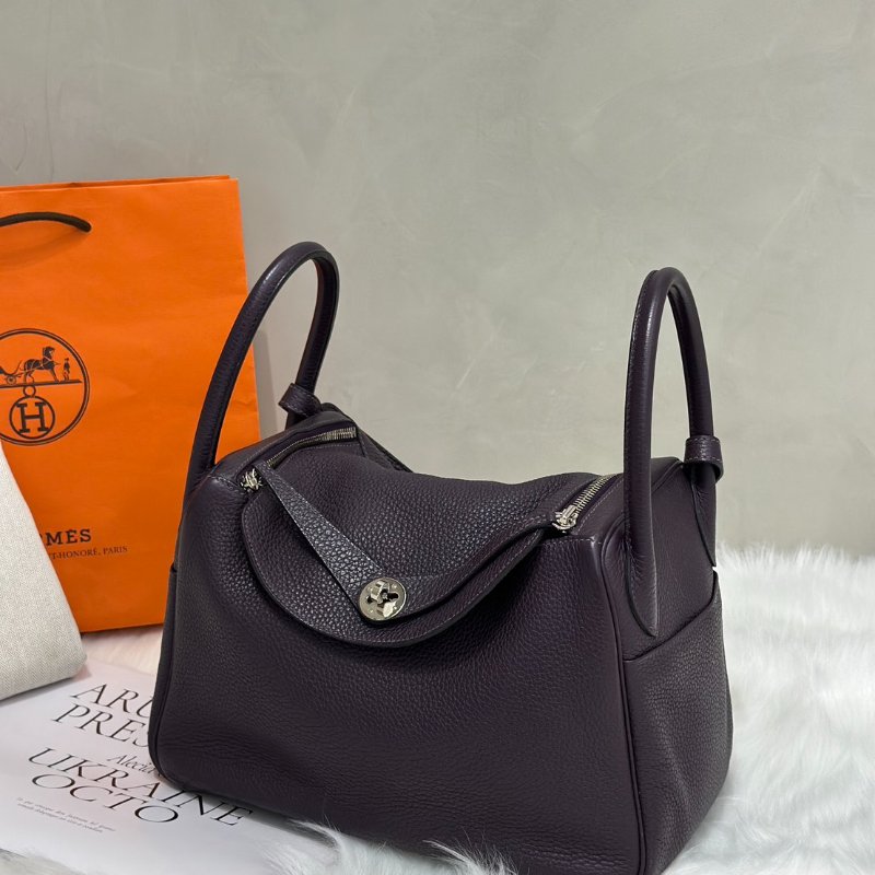 HERMES Lindy 30 - 葡萄紫銀 D-3