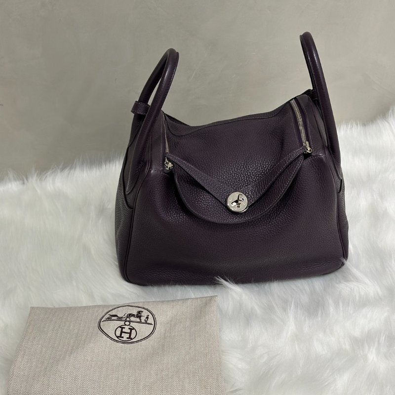 HERMES Lindy 30 - 葡萄紫銀 D-7