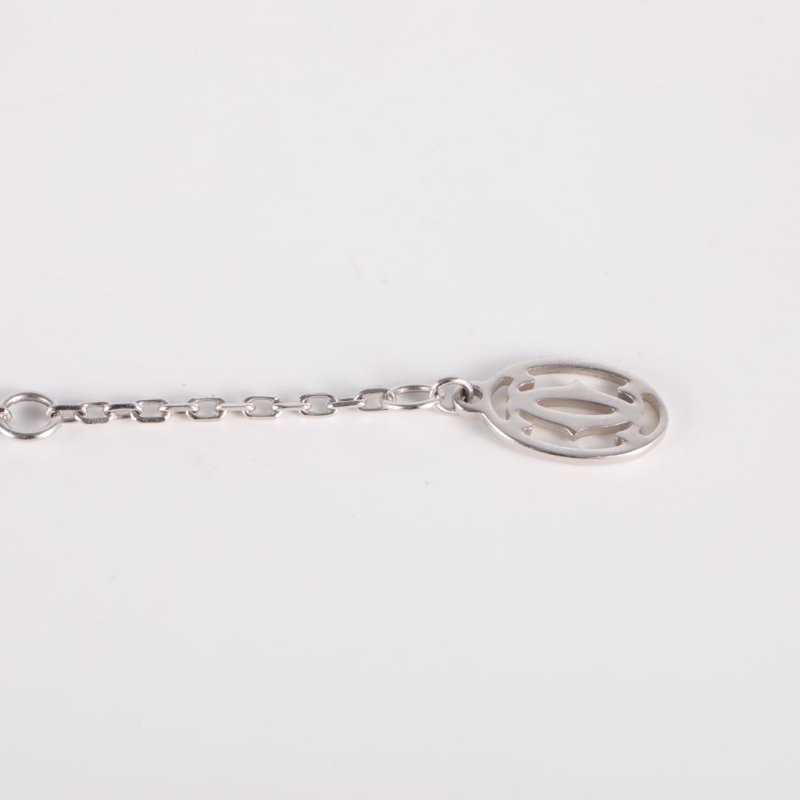 Cartier 18K白金鑽石白金CARTIERD'AMOUR單鑽手鏈小號18K/手鍊/手環-3