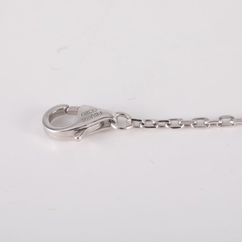 Cartier 18K白金鑽石白金CARTIERD'AMOUR單鑽手鏈小號18K/手鍊/手環-4