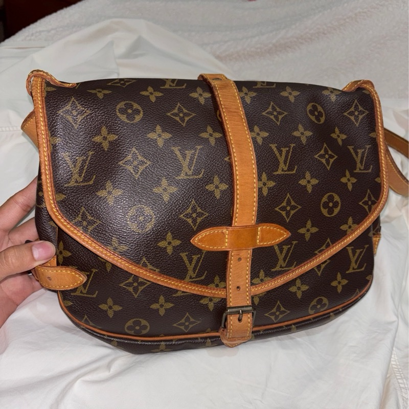LV 雙子星 Louis Vuitton saumur 雙面馬鞍包-1
