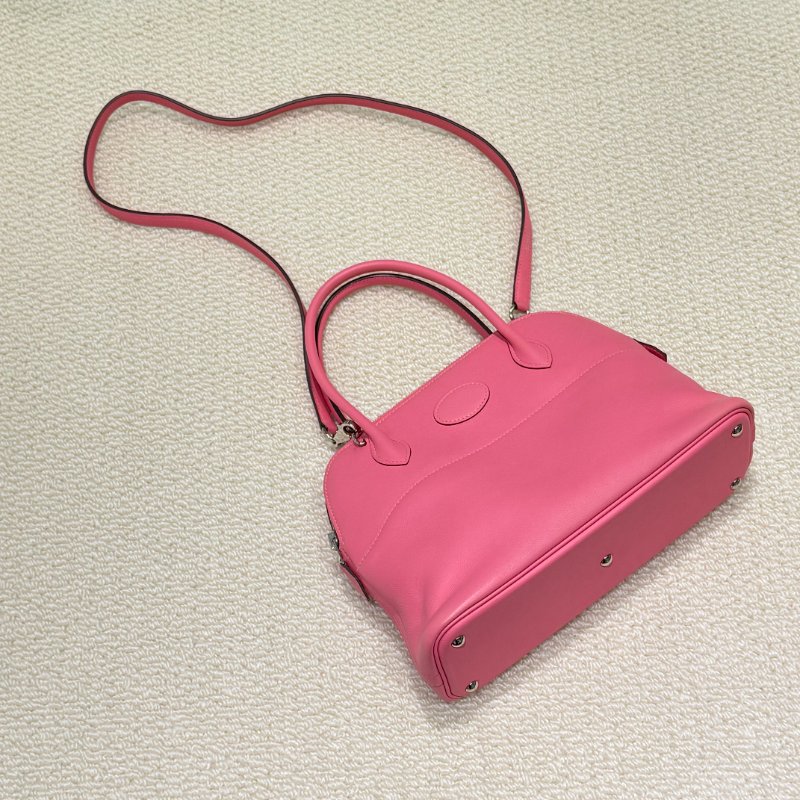 HERMES - 杜鵑粉8W Swift 銀釦 Bolide 27cm-0