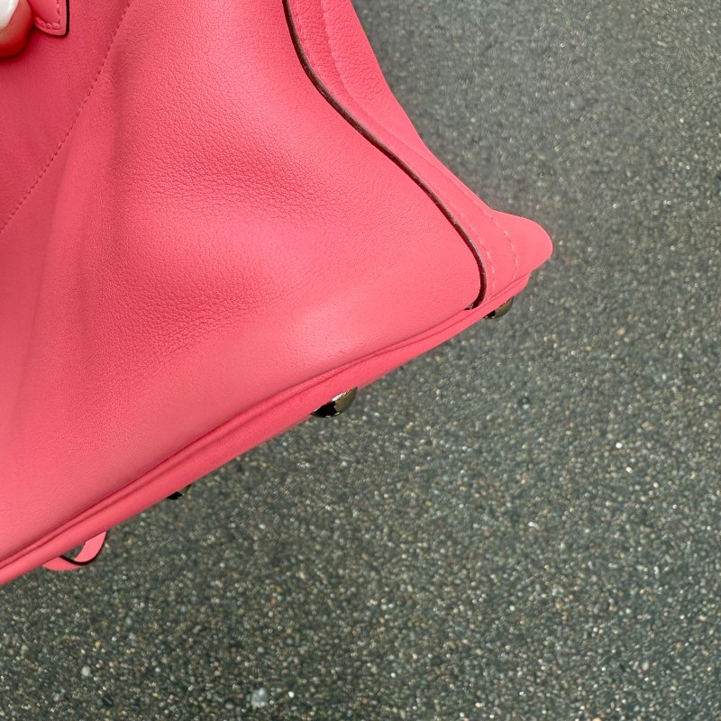 HERMES - 杜鵑粉8W Swift 銀釦 Bolide 27cm-5