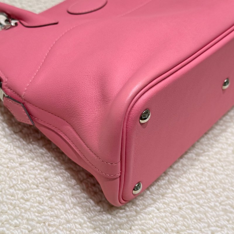 HERMES - 杜鵑粉8W Swift 銀釦 Bolide 27cm-8