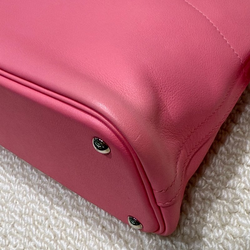 HERMES - 杜鵑粉8W Swift 銀釦 Bolide 27cm-9