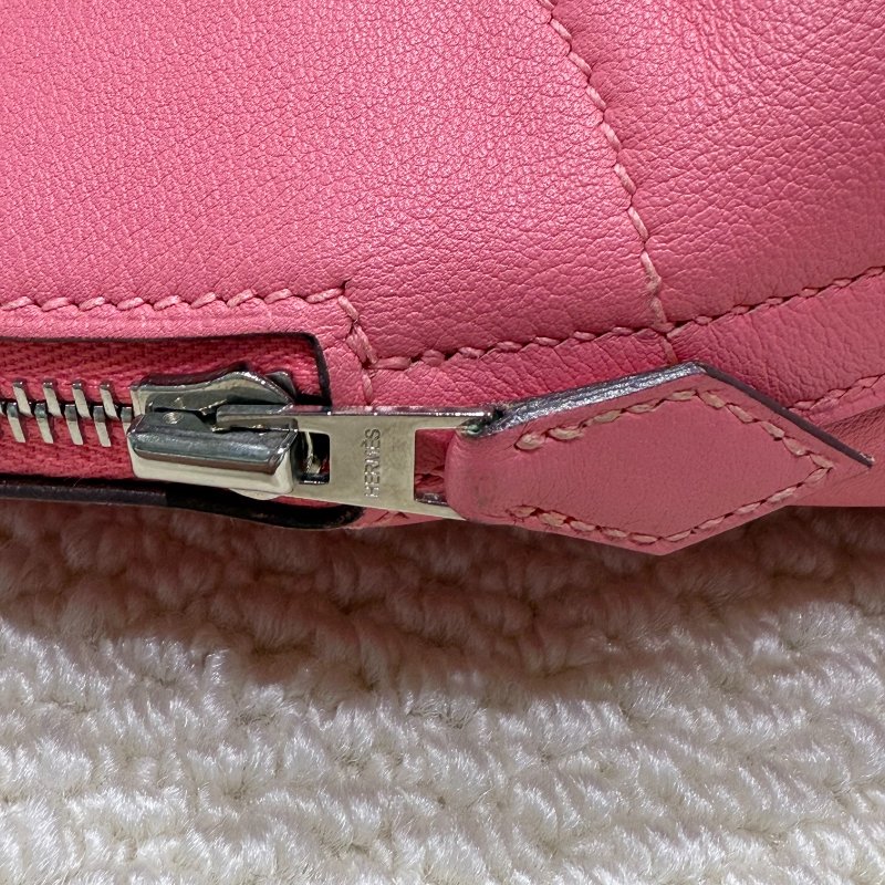 HERMES - 杜鵑粉8W Swift 銀釦 Bolide 27cm-15