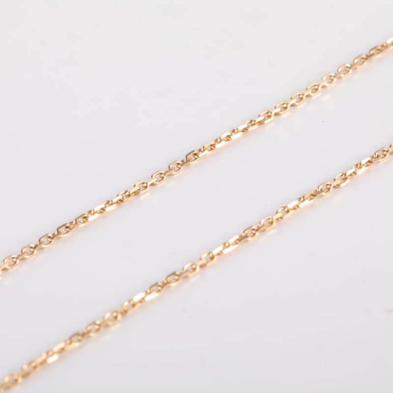 Van Cleef & Arpels VintageAlhambra中號單花項鏈新扣18K黃金/白貝母項鏈黃金項鍊-3