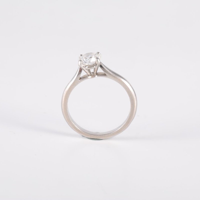 Cartier 鑽石pt9500.81ct/戒指-2