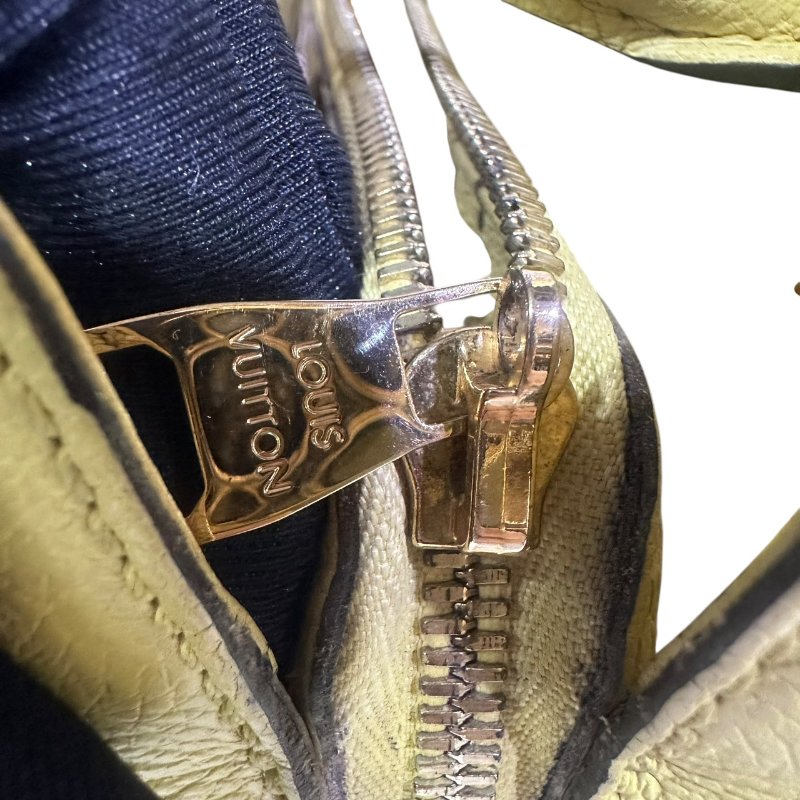 【美收精品】LV黃色皮革壓花小手提包 4-404-7