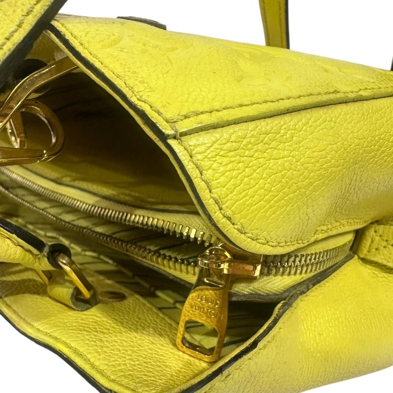 【美收精品】LV黃色皮革壓花小手提包 4-404-17