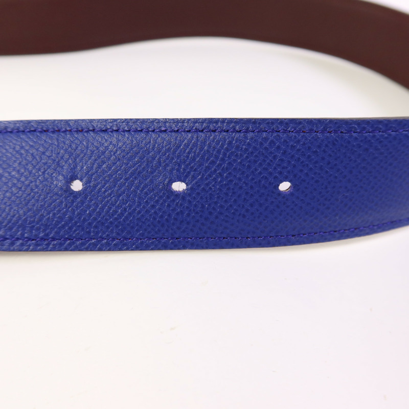 HERMES Epsom皮革Collier de Chein Belt銀扣皮帶-8