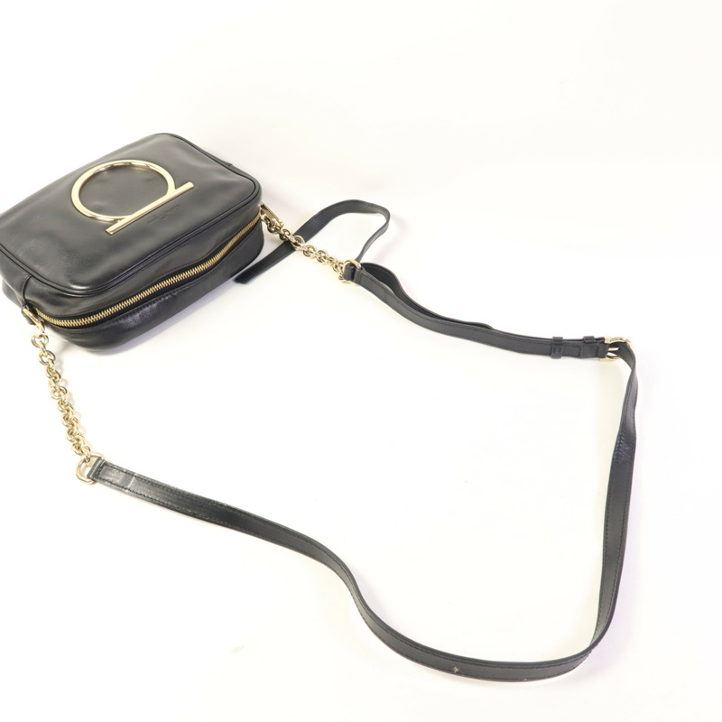 Salvatore Ferragamo 牛皮皮革Gancini Camera Bag金扣肩背袋-4