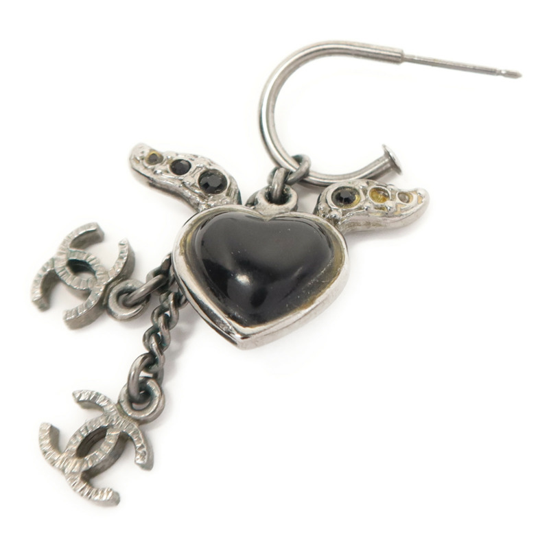 CHANEL 金屬/水晶Pierced Earrings耳環-12