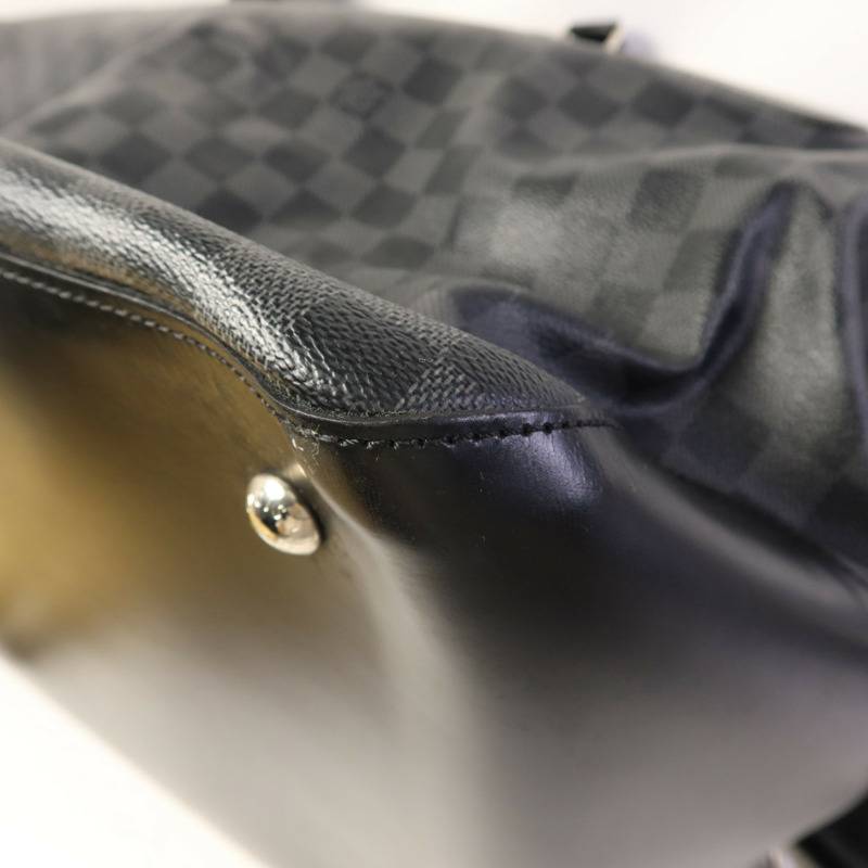 LOUIS VUITTON Damier Graphite Neo Greenwich銀扣手挽肩背兩用袋-13