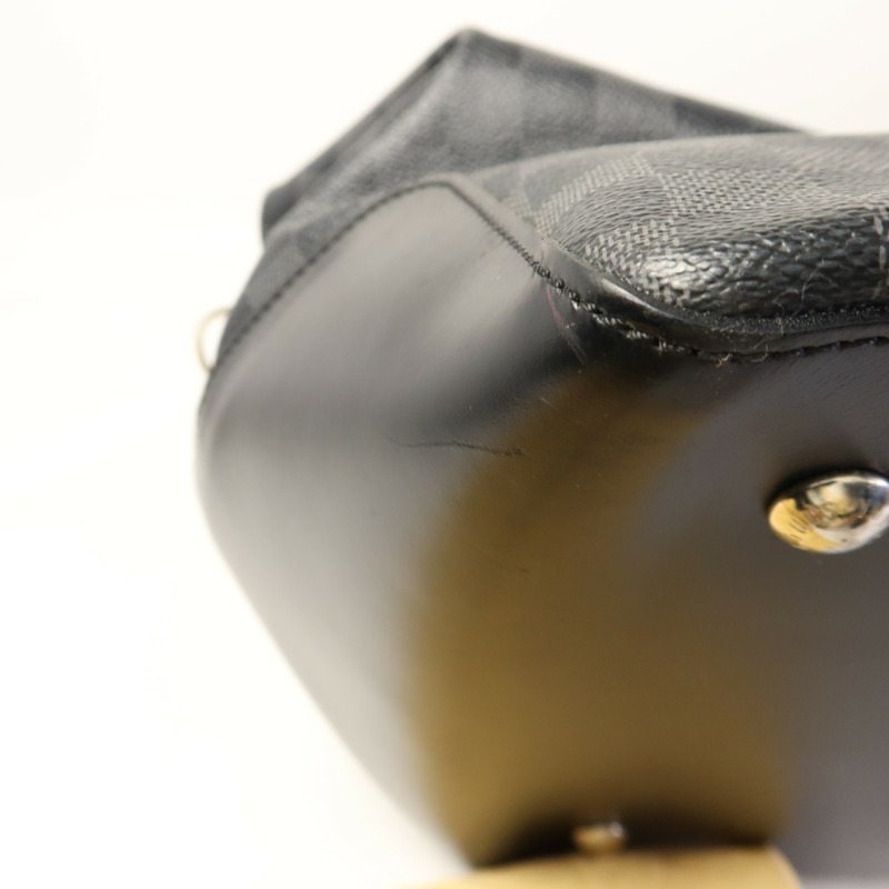 LOUIS VUITTON Damier Graphite Neo Greenwich銀扣手挽肩背兩用袋-17