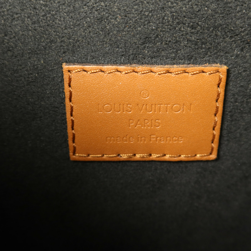 LOUIS VUITTON Monogram/Monogram Reverse Dauphine MM金扣手挽肩背兩用袋棕色-6