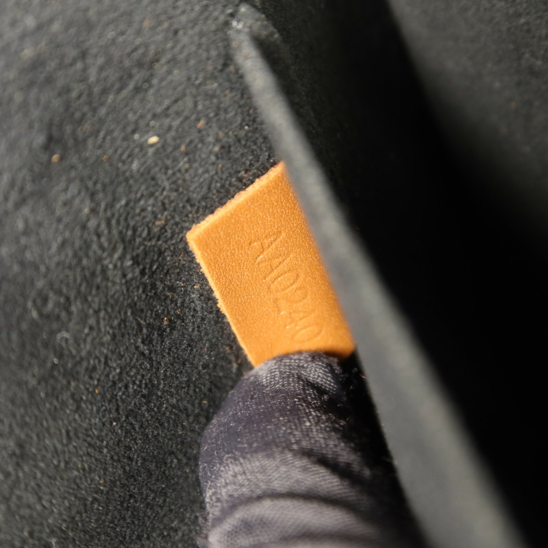 LOUIS VUITTON Monogram/Monogram Reverse Dauphine MM金扣手挽肩背兩用袋棕色-7