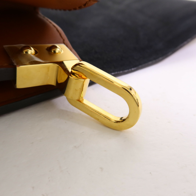 LOUIS VUITTON Monogram/Monogram Reverse Dauphine MM金扣手挽肩背兩用袋棕色-8