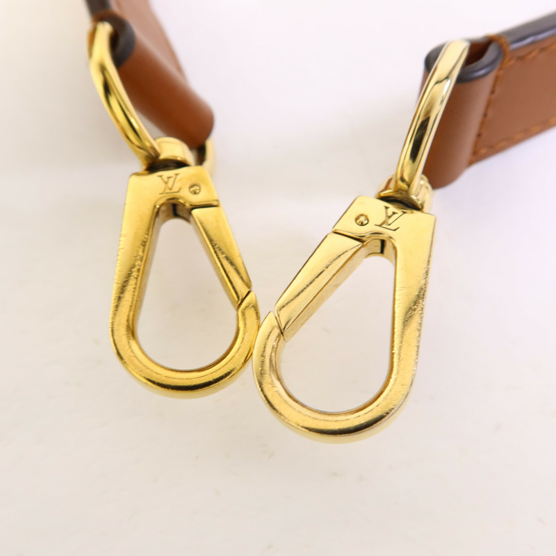 LOUIS VUITTON Monogram/Monogram Reverse Dauphine MM金扣手挽肩背兩用袋棕色-9