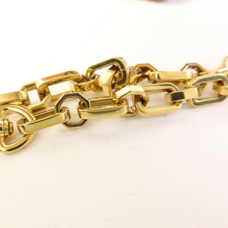 LOUIS VUITTON Monogram/Monogram Reverse Dauphine MM金扣手挽肩背兩用袋棕色-16