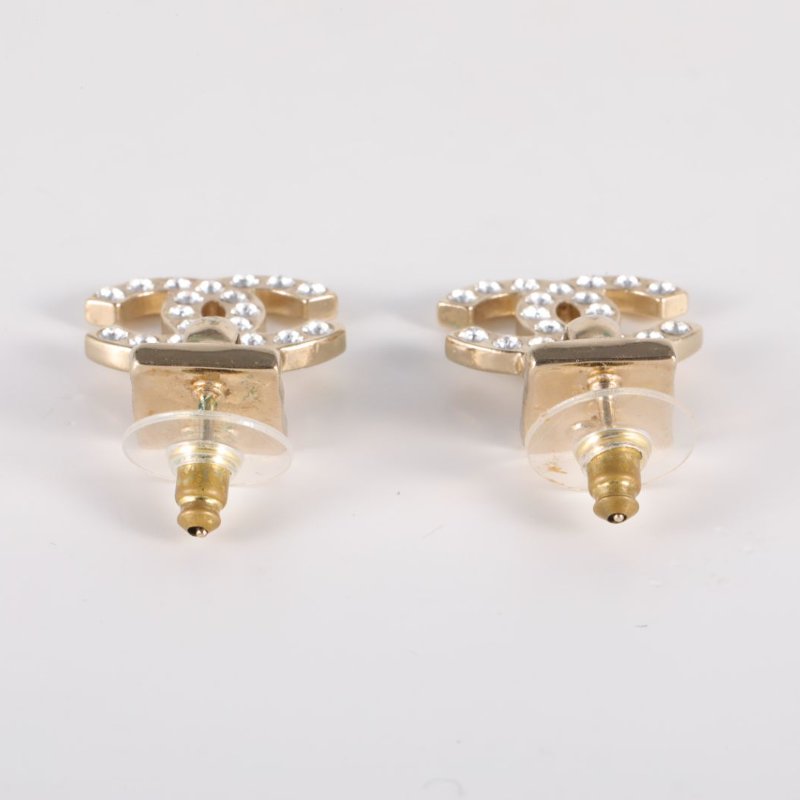 CHANEL 合金21A雙C耳環耳環-2