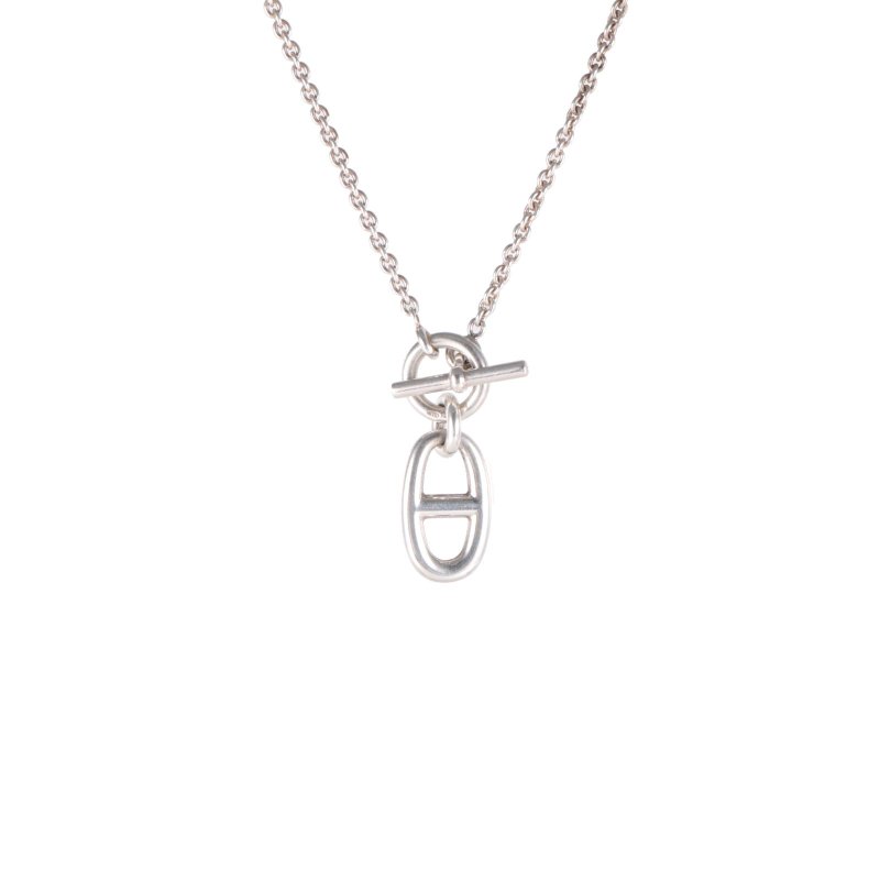 HERMES Chained‘Ancre豬鼻子項鏈AG925銀項鏈項鍊-0