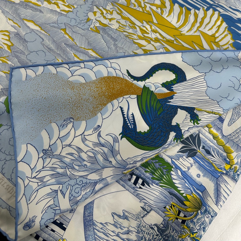 Hermes 愛馬仕絲巾宇宙圖志 90cm*90cm-2