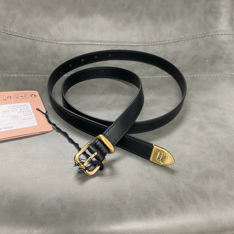 Miu Miu 皮帶 1.8 cm寬#75 80 85-0