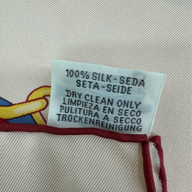 Hermes愛馬仕絲巾「自由之輪」系列絲巾，尺寸：90×90cm-3