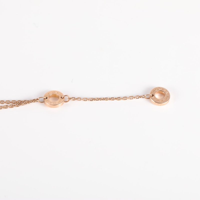 BVLGARI DIVASDREAM紅玉髓18K玫瑰金小扇子手鏈18K玫瑰金/紅玉髓M-L碼玫瑰金手鍊／手環-3