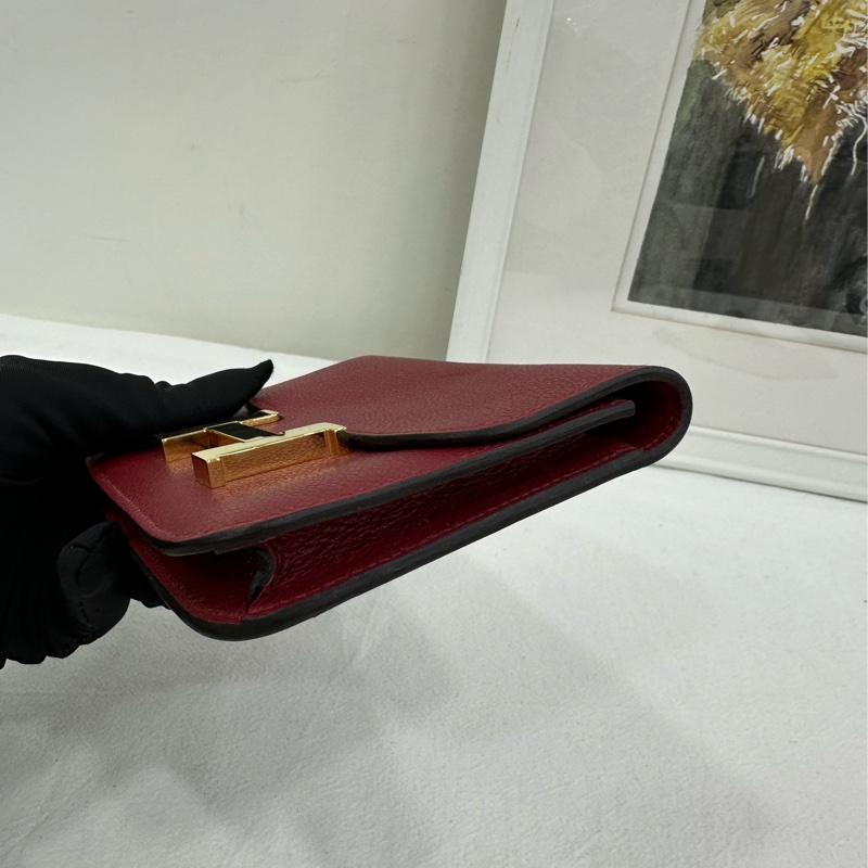 Hermes愛馬仕 Constance康康slim錢包 U刻 缺子袋-4