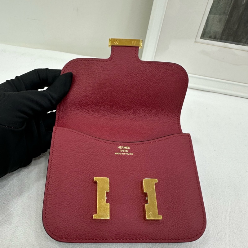 Hermes愛馬仕 Constance康康slim錢包 U刻 缺子袋-5